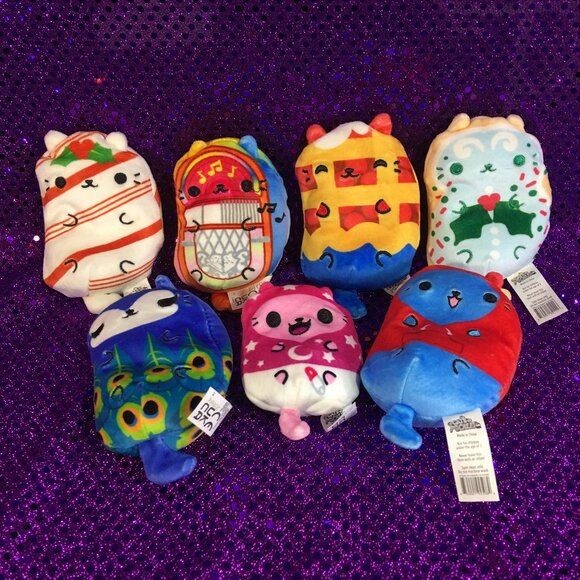 Cat Vs. Pickles Collection of 7 Beanbag Plush Dolls - Picture 1 of 8